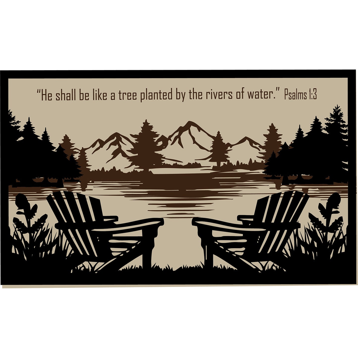 Lake Scene Art Sign - Glowforge