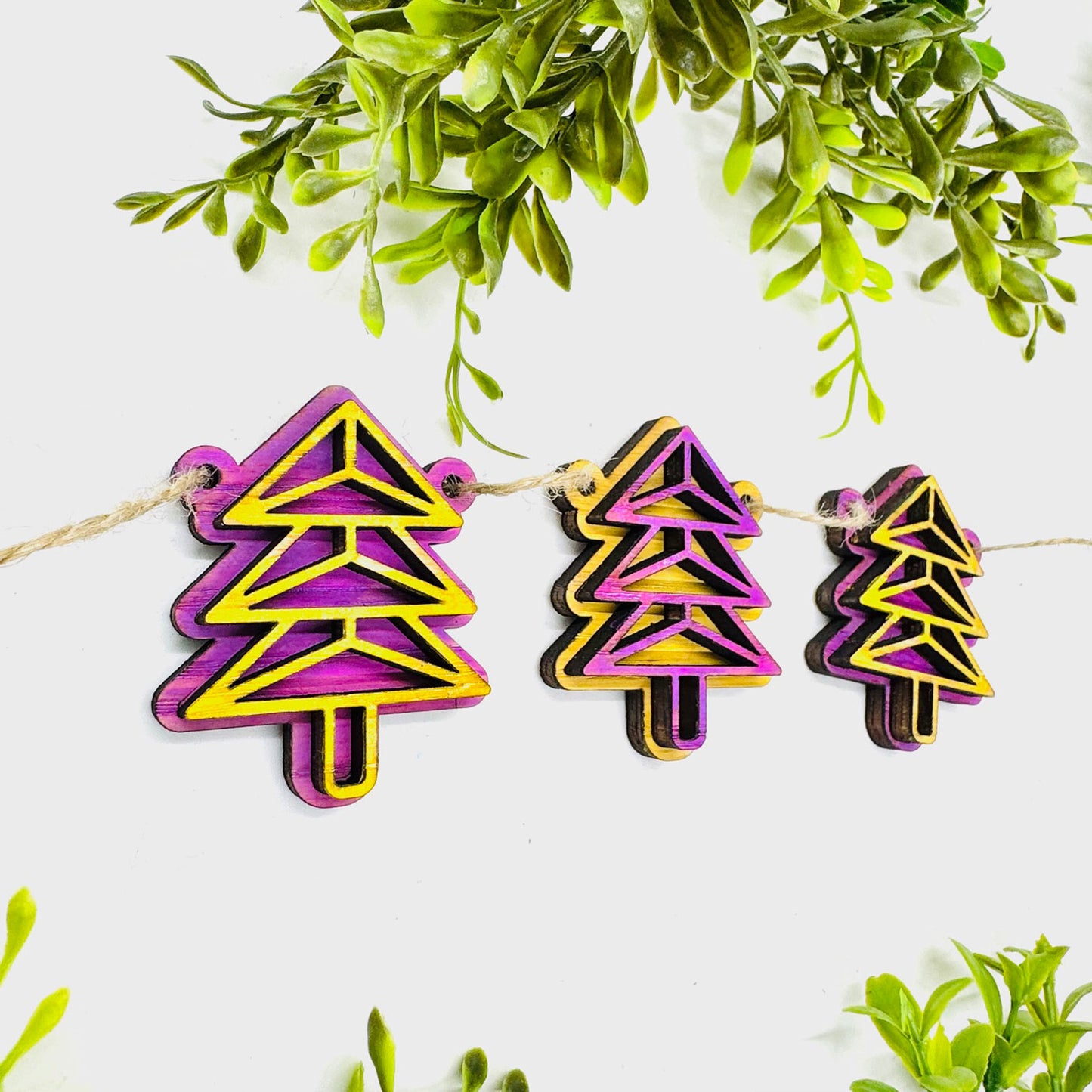 Layered Christmas Tree Garland #5 - Glowforge