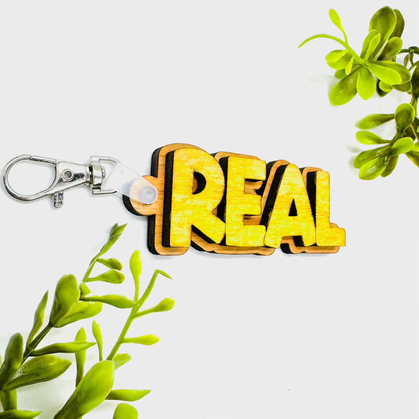 Layered REAL Word Keychain - Glowforge