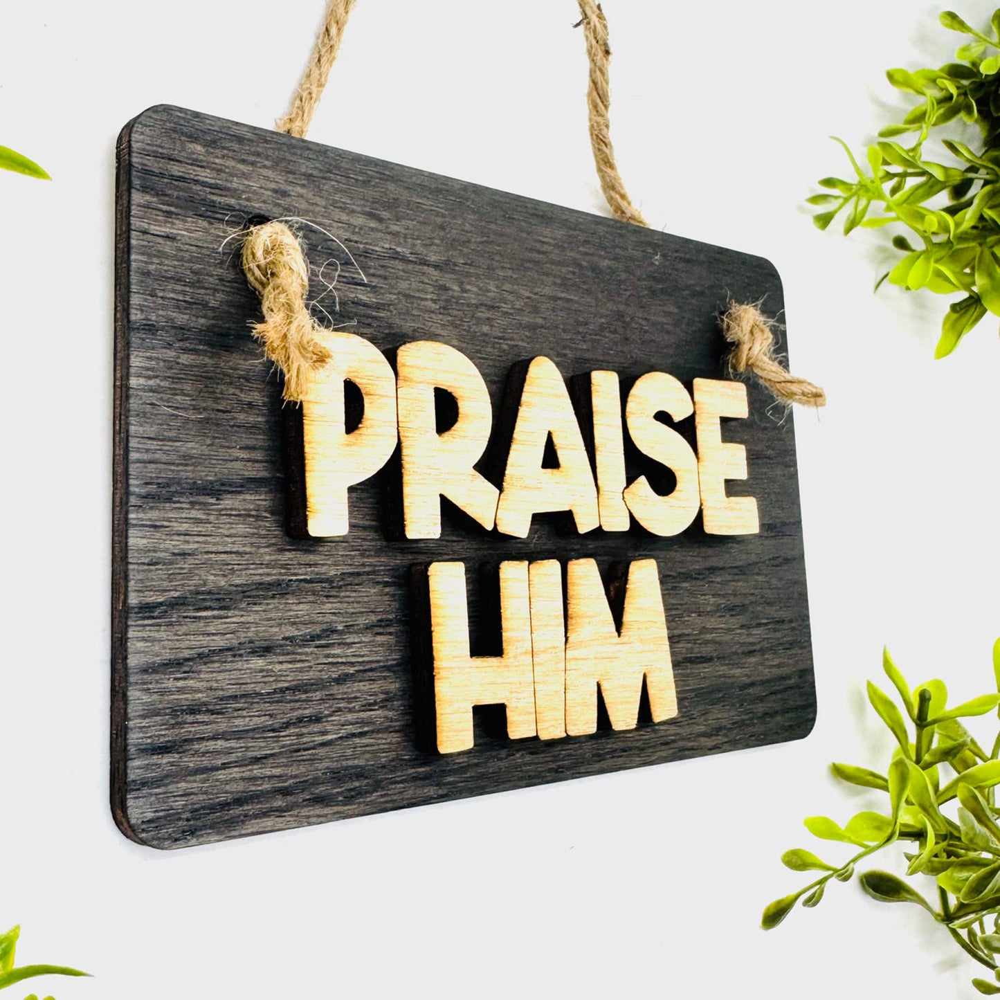 Layered Sign PRAISE HIM