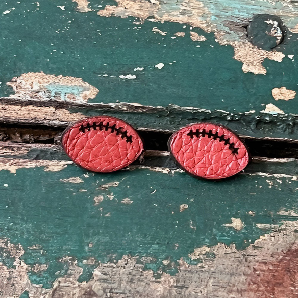 Leather Football Studs - Glowforge