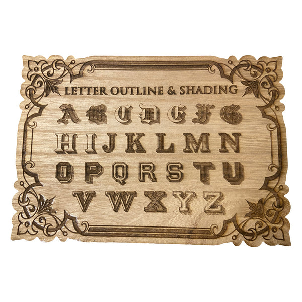 Letter Outline Chart Sign – Glowforge Shop Letter Outline Chart Sign – Glowforge Shop