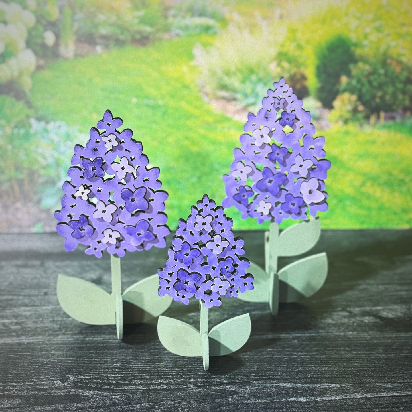 Lilac Shelf Sitter (Set of 3)