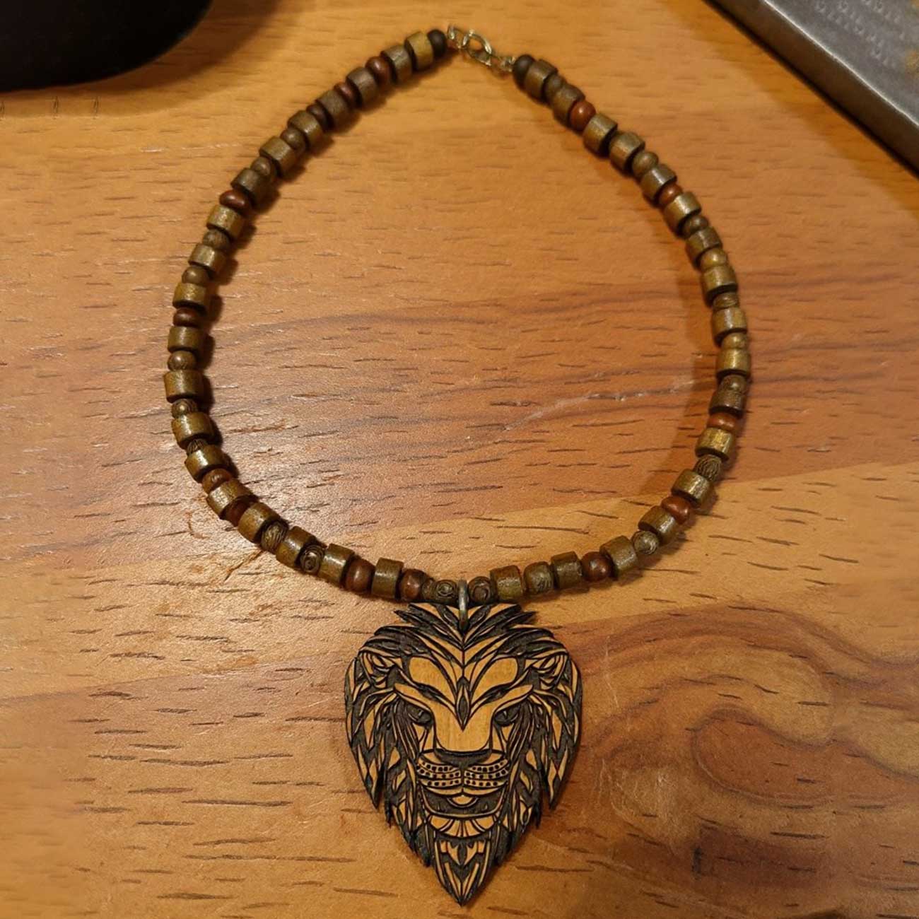 Lion Head Guitar Pick & Charm - Glowforge