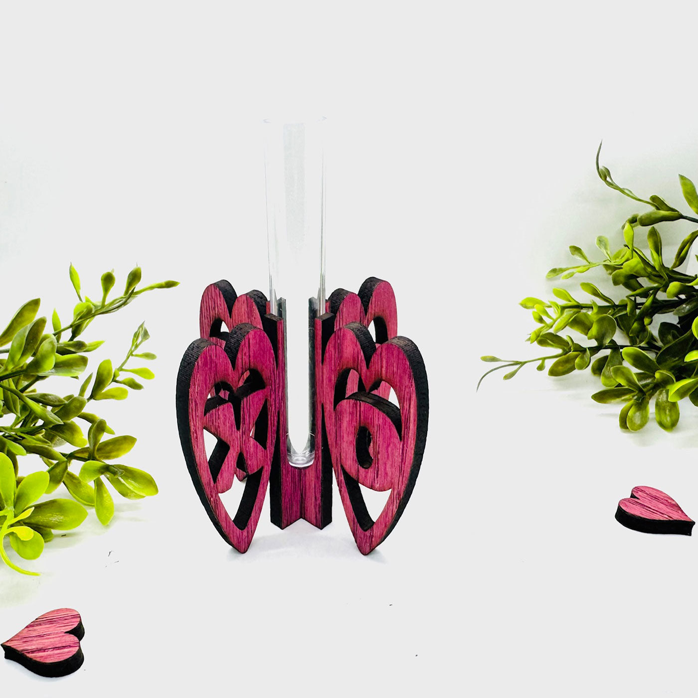 Love Hearts XO Flower Bud Vase - Glowforge