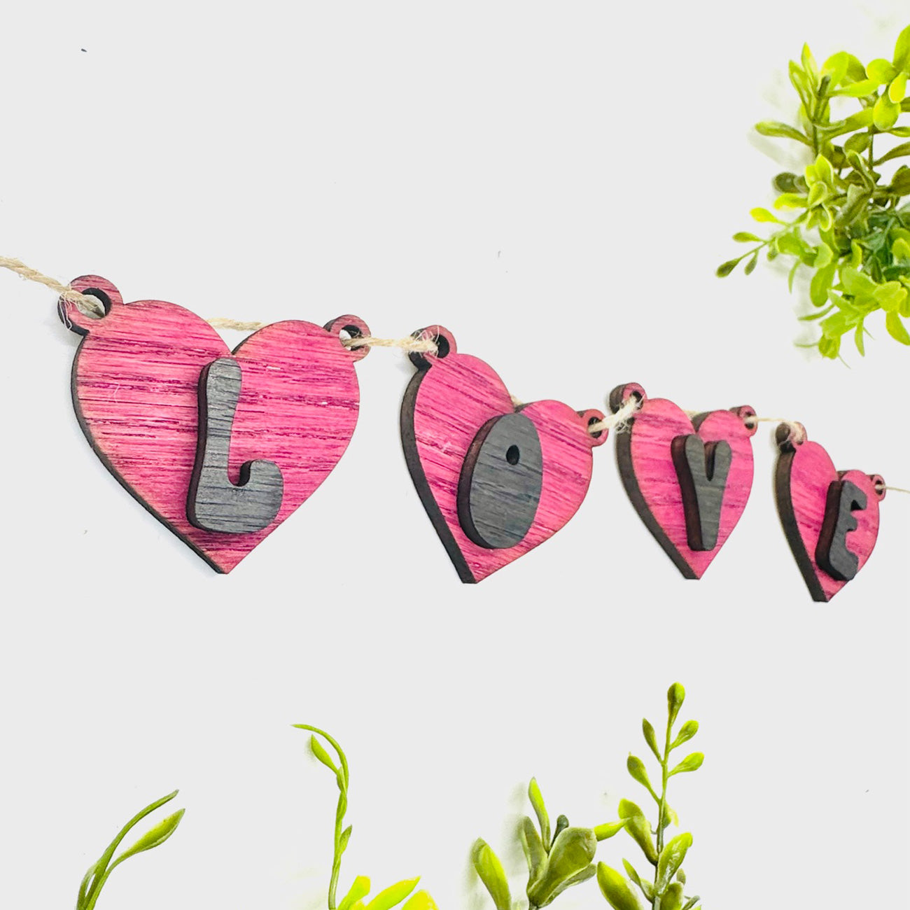 Love Layered Heart Banner #1 - Glowforge