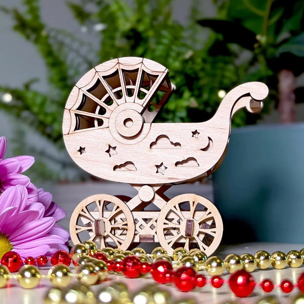 vintage stroller for baby Miniature Vintage Baby Stroller – Glowforge Shop