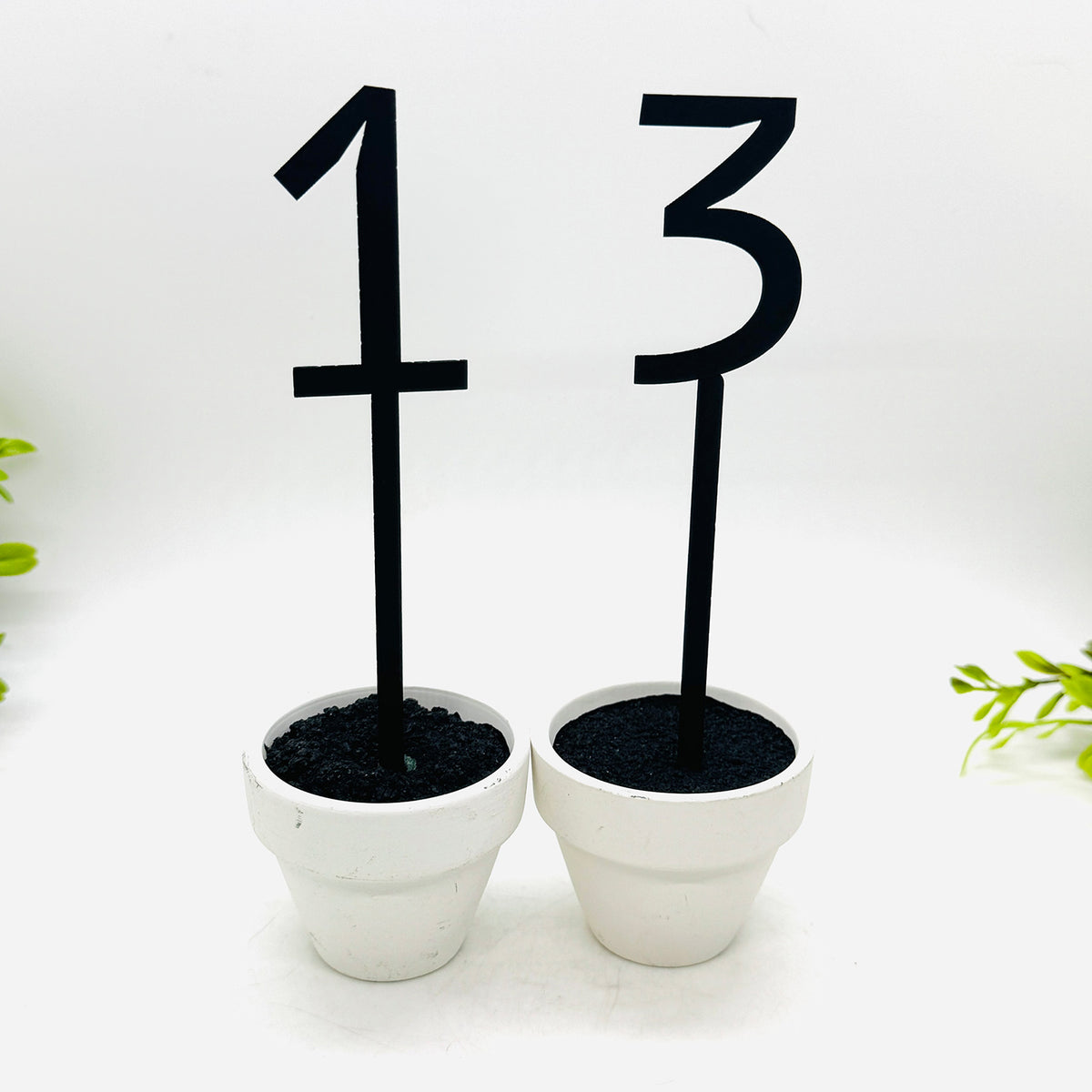 Minimalist Number Cake Toppers #0-9 - Birthday & Celebration Decor (Set of 10) - Glowforge