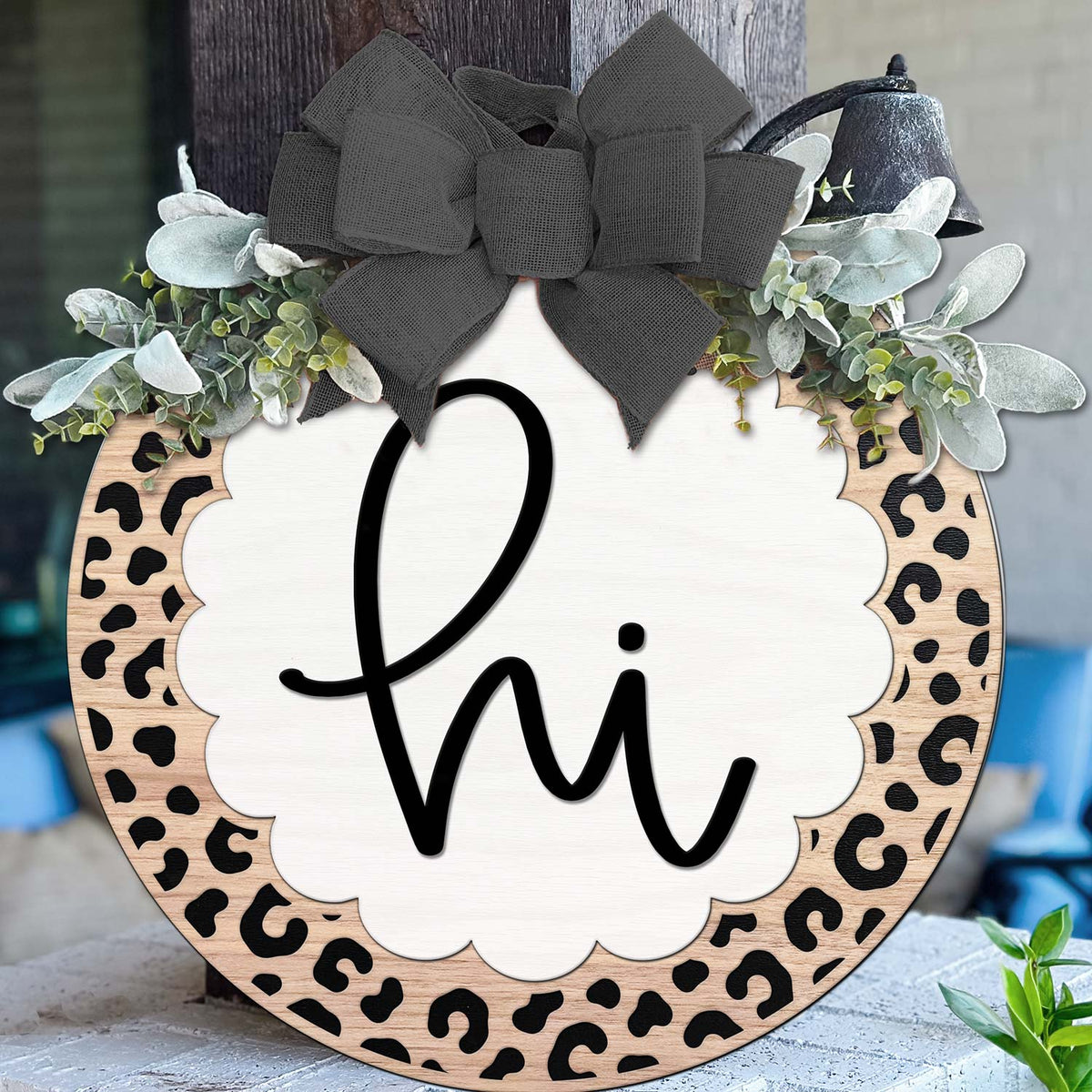 Modern Leopard Hi Door Sign