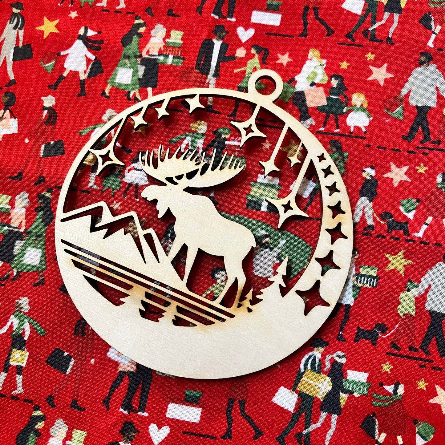 Mountain Moose Ornament - Glowforge