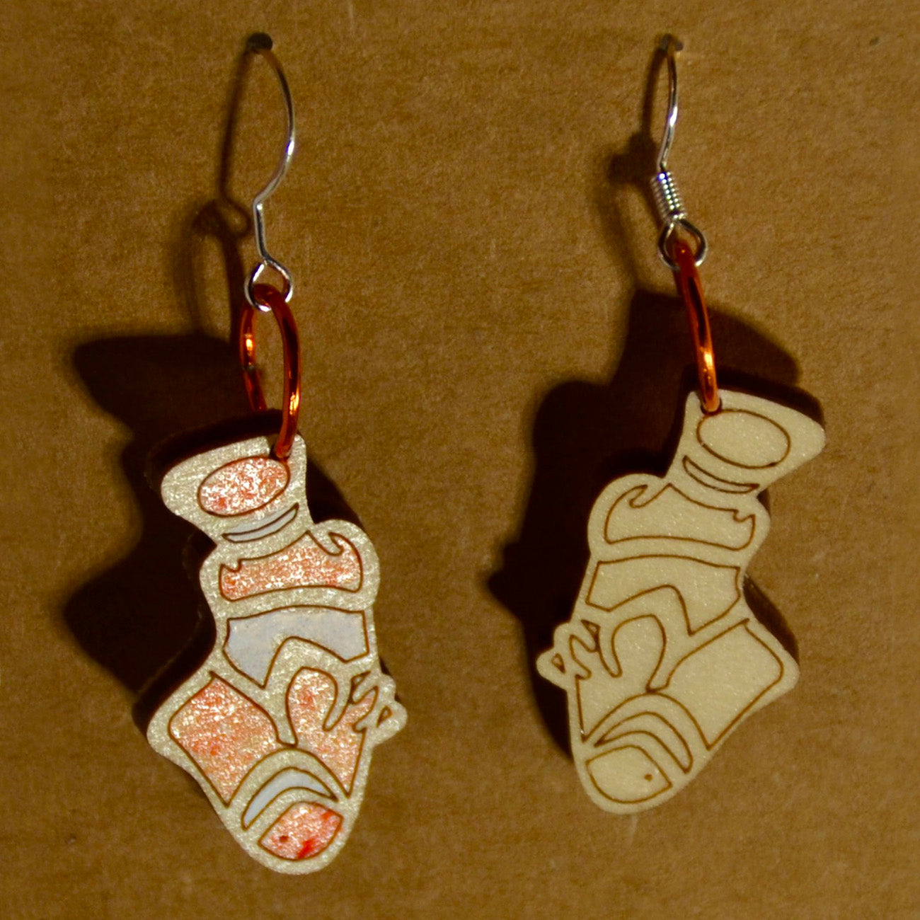 Ocean-Inspired "Clown Fish" Earrings - Glowforge