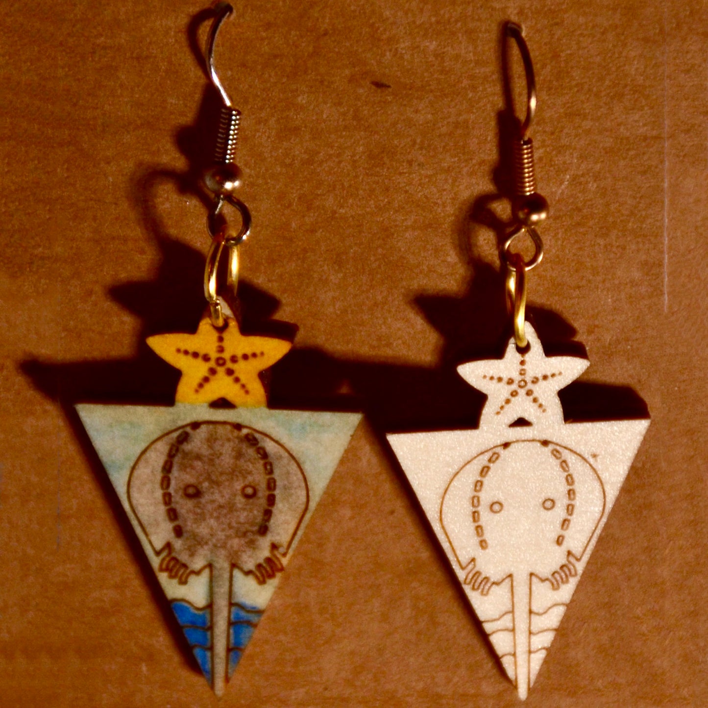 Ocean-Inspired "Horseshoe Crab" Earrings - Glowforge