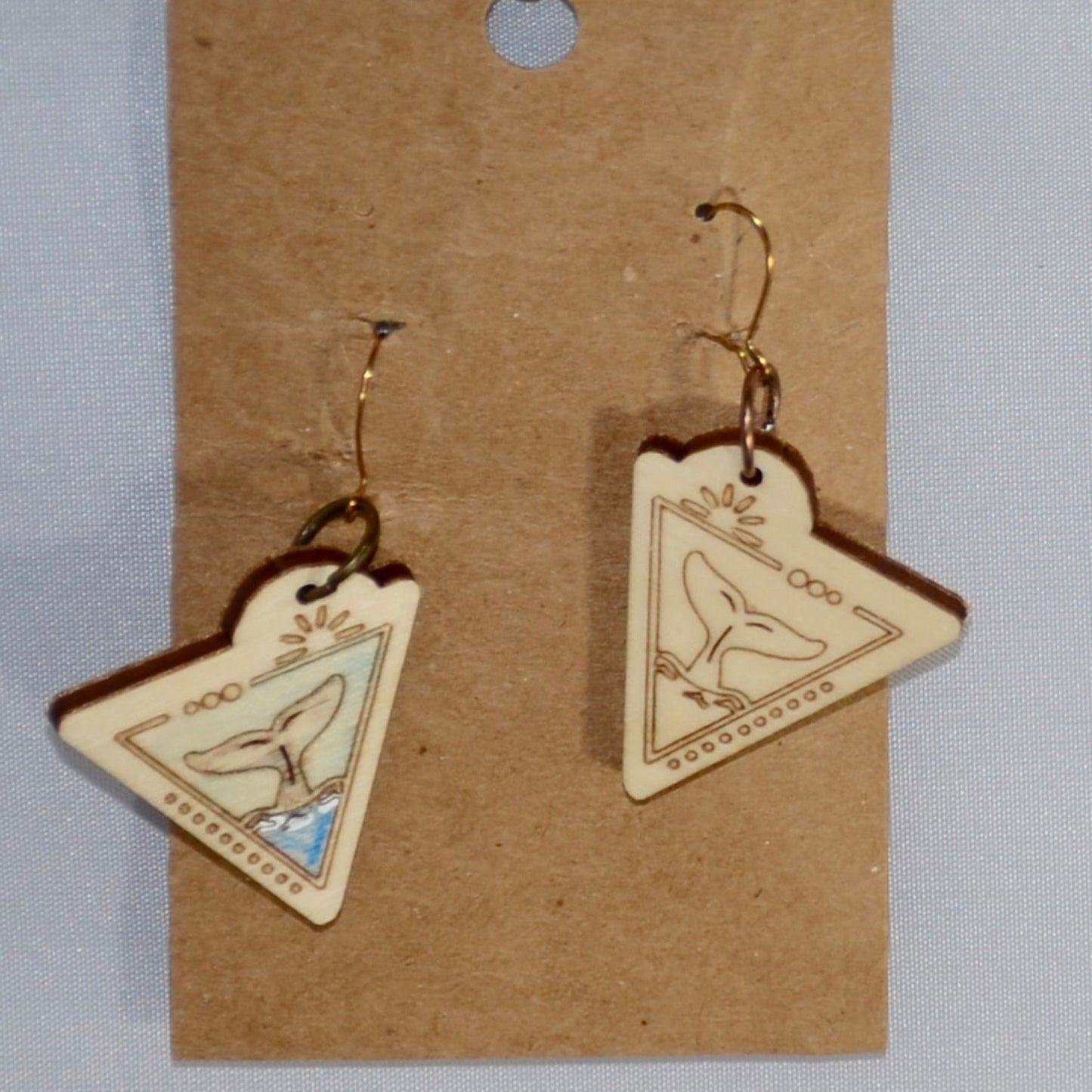 Ocean-Inspired "Whale Tail" Earrings - Glowforge