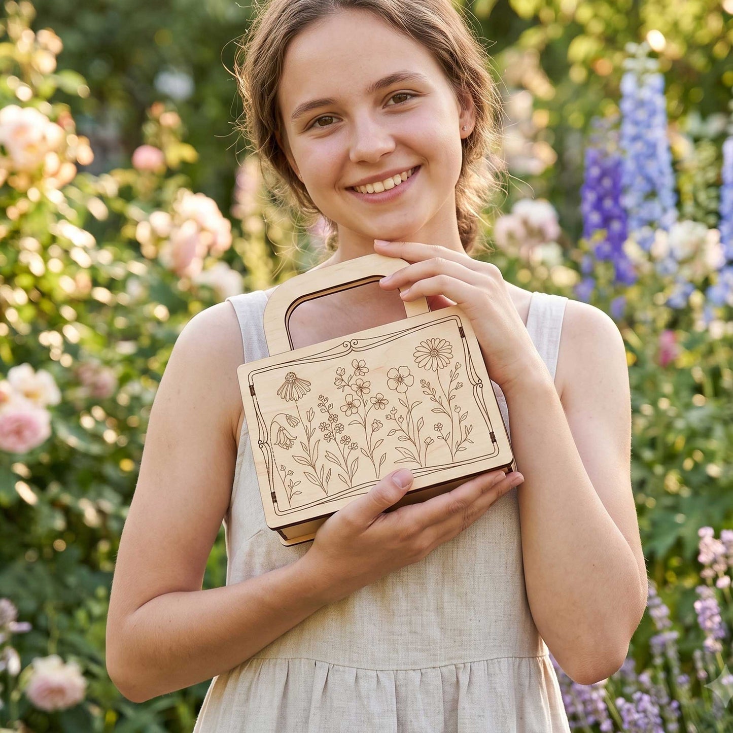 Opening Floral Gift Bag - Reusable Gift Packaging for Any Occasion - Glowforge