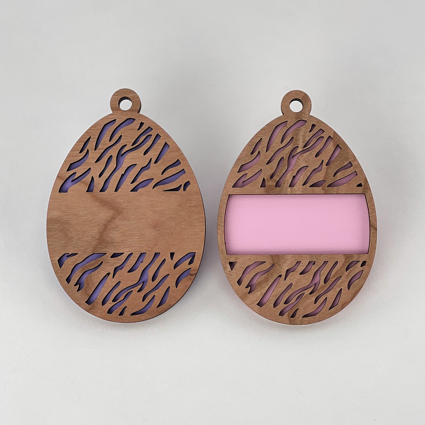 Personalizable Easter Basket Tags - Zebra Print Eggs (Set of 2)