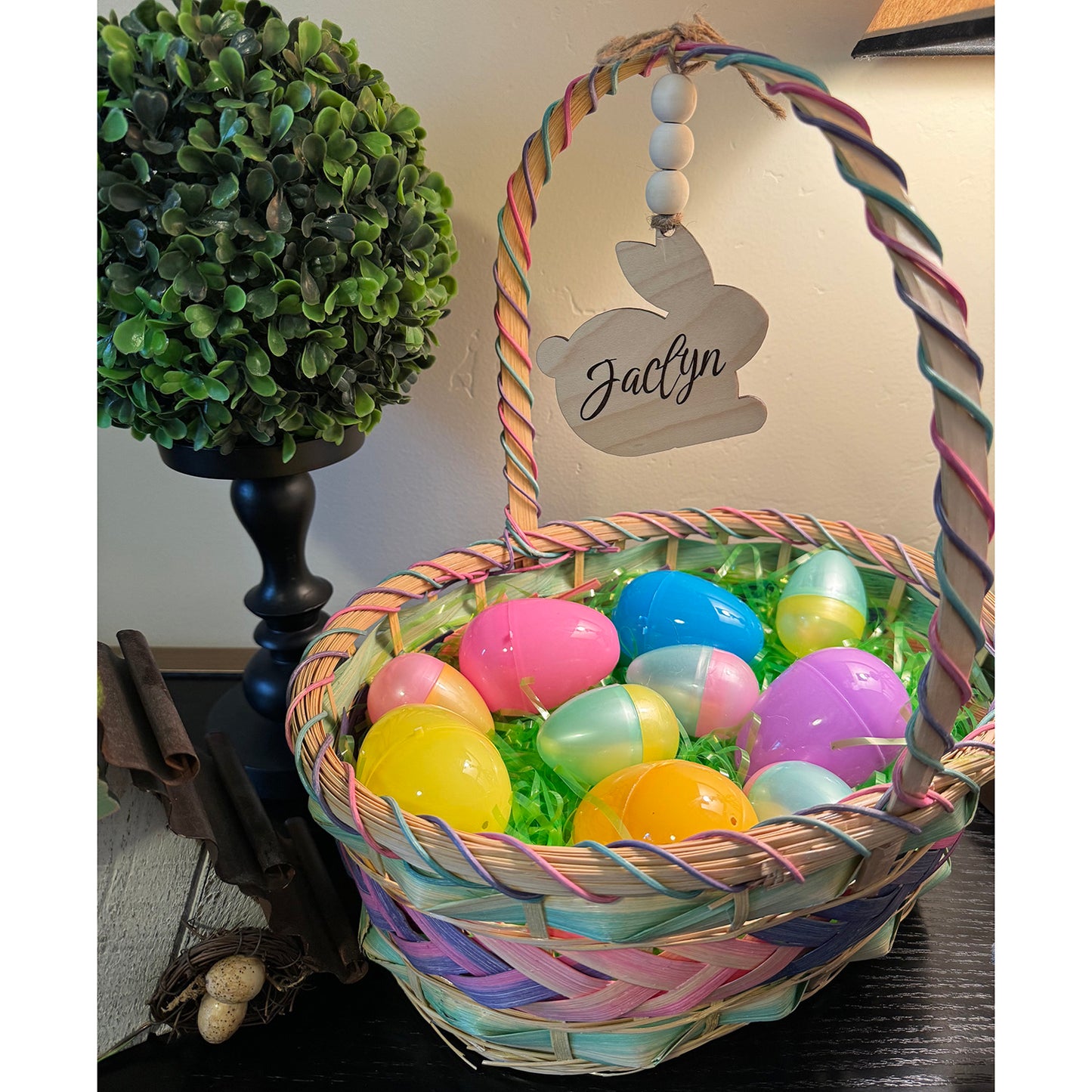Personalizable Easter Tags - Easter Bunny and Carrot (Set of 4 )