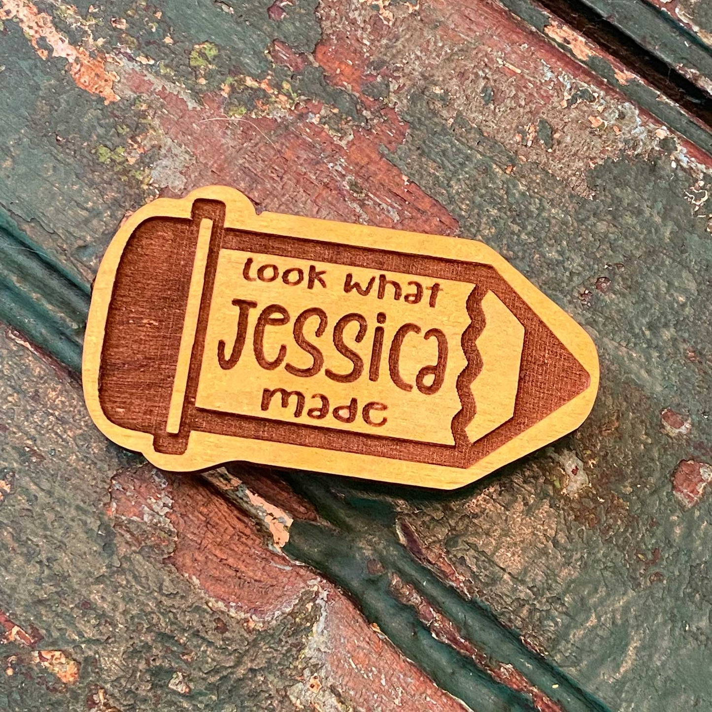 Personalizable Look What Magnet - Glowforge