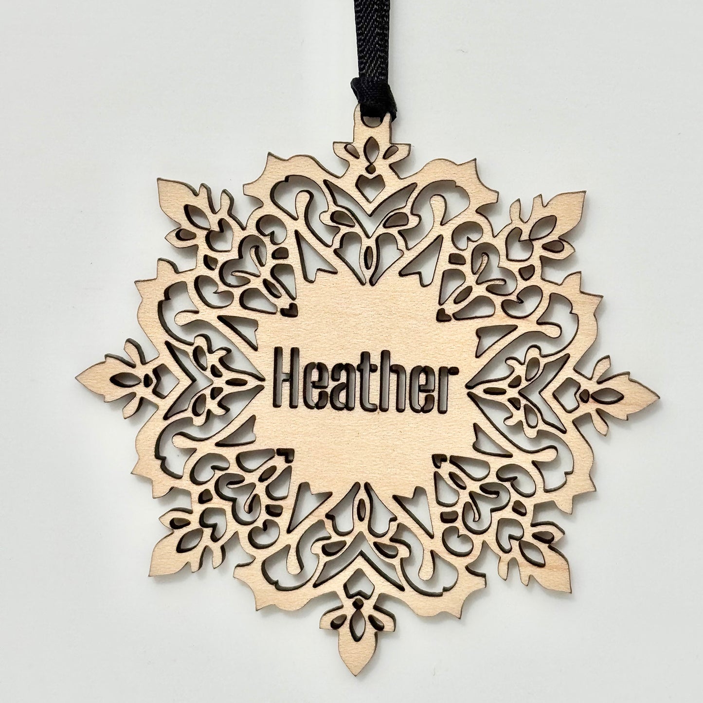 Personalizable Snowflake Tag or Ornament - Glowforge