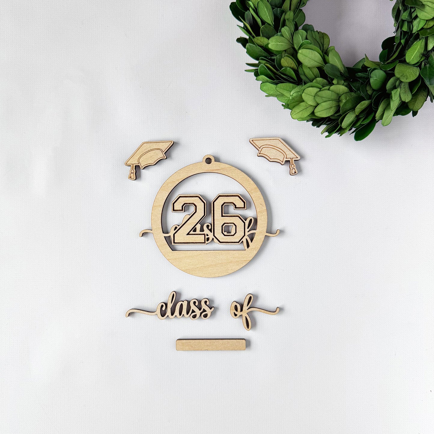 Personalized Class of 2026 Graduation Ornament and Gift Tag - Glowforge