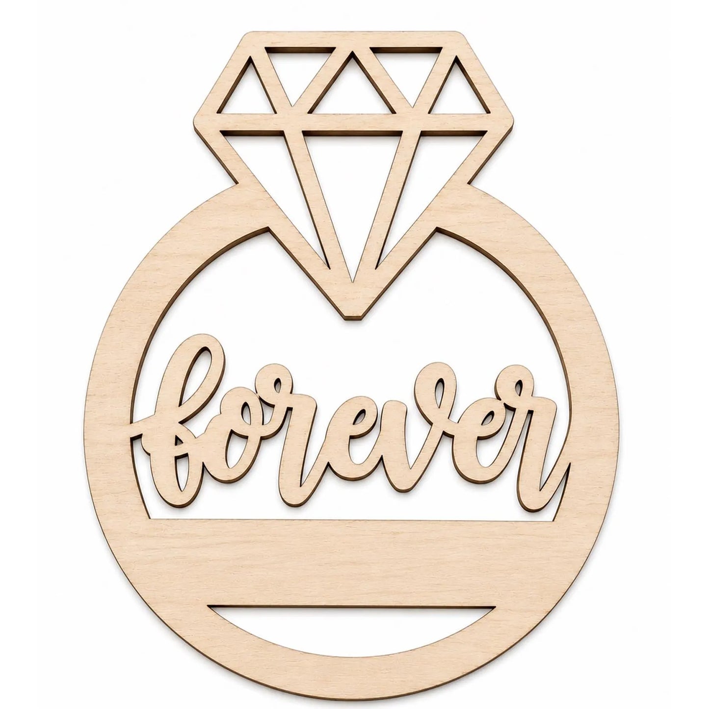 Personalized Diamond Ring Ornament - Glowforge