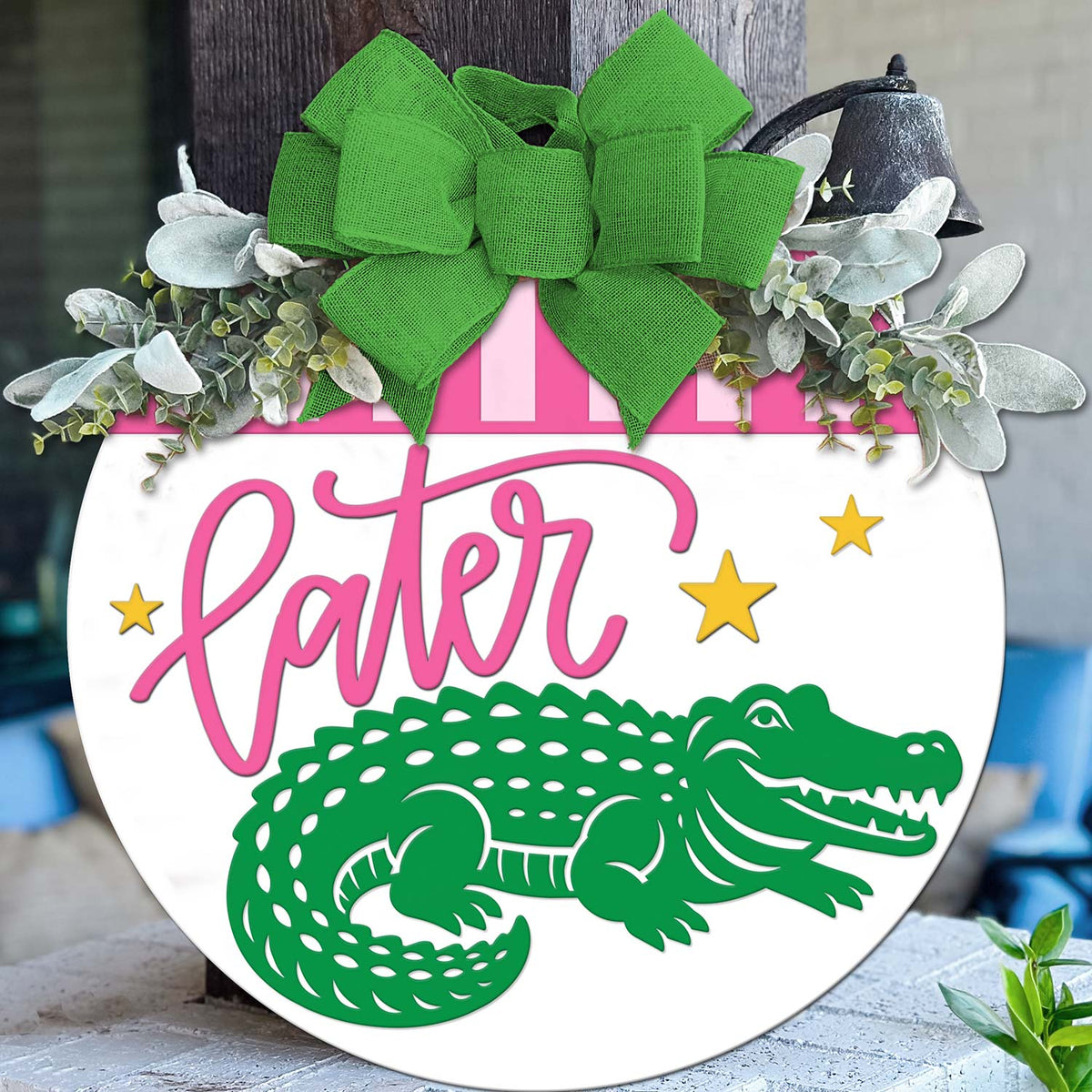 Playful Later Gator Door Sign - Glowforge