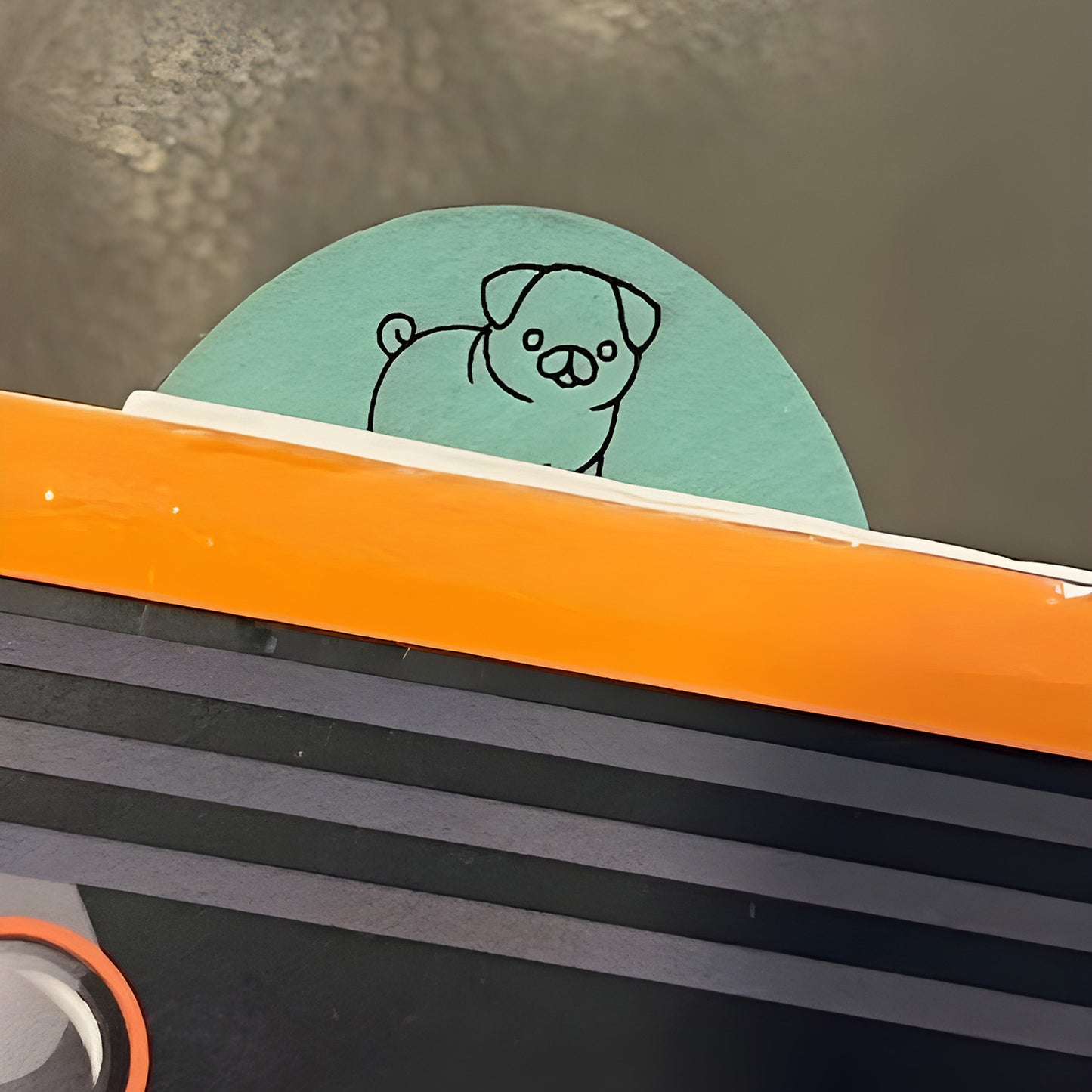Pug Off Paperclip Bookmark - Glowforge