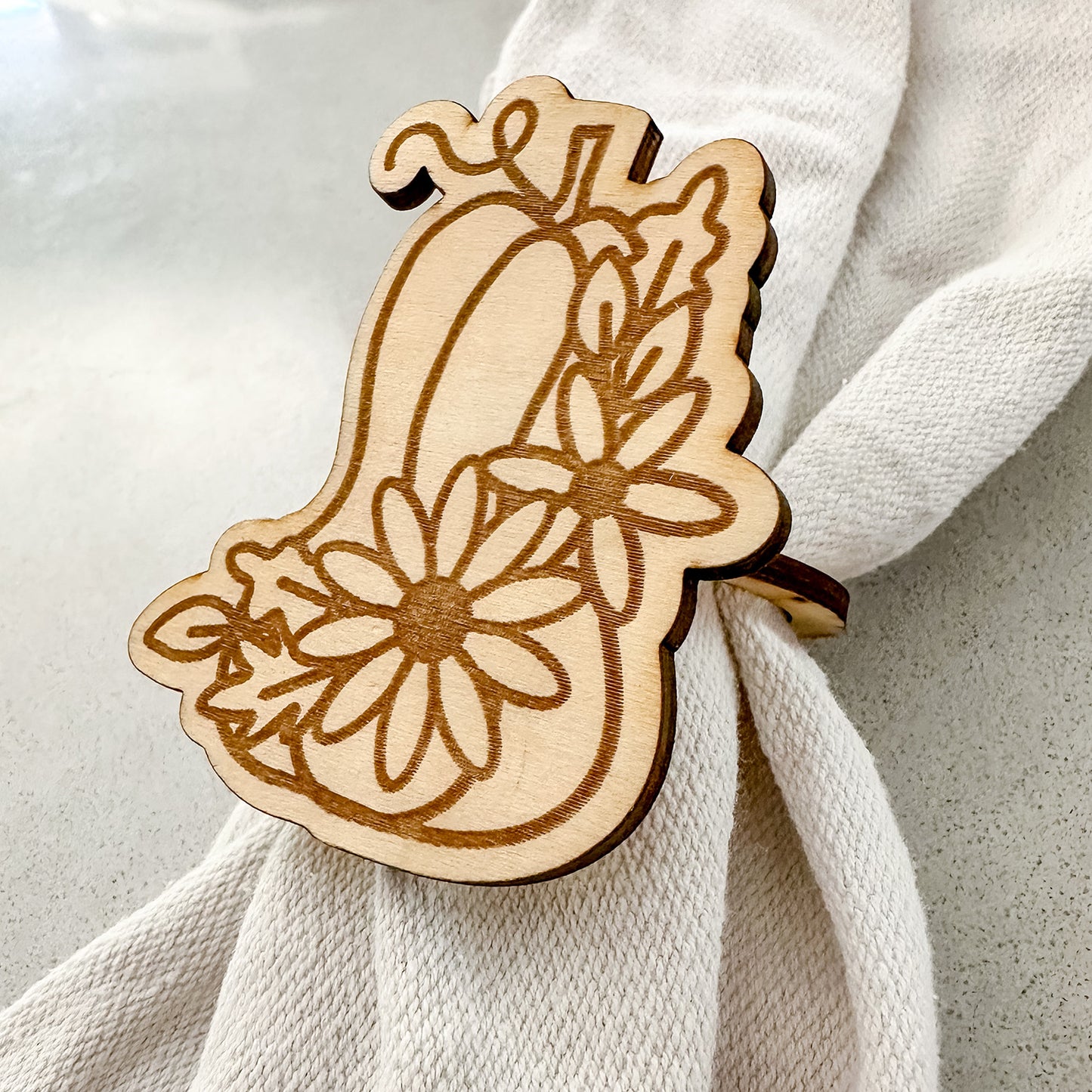 Pumpkin Napkin Ring for Thanksgiving - Glowforge