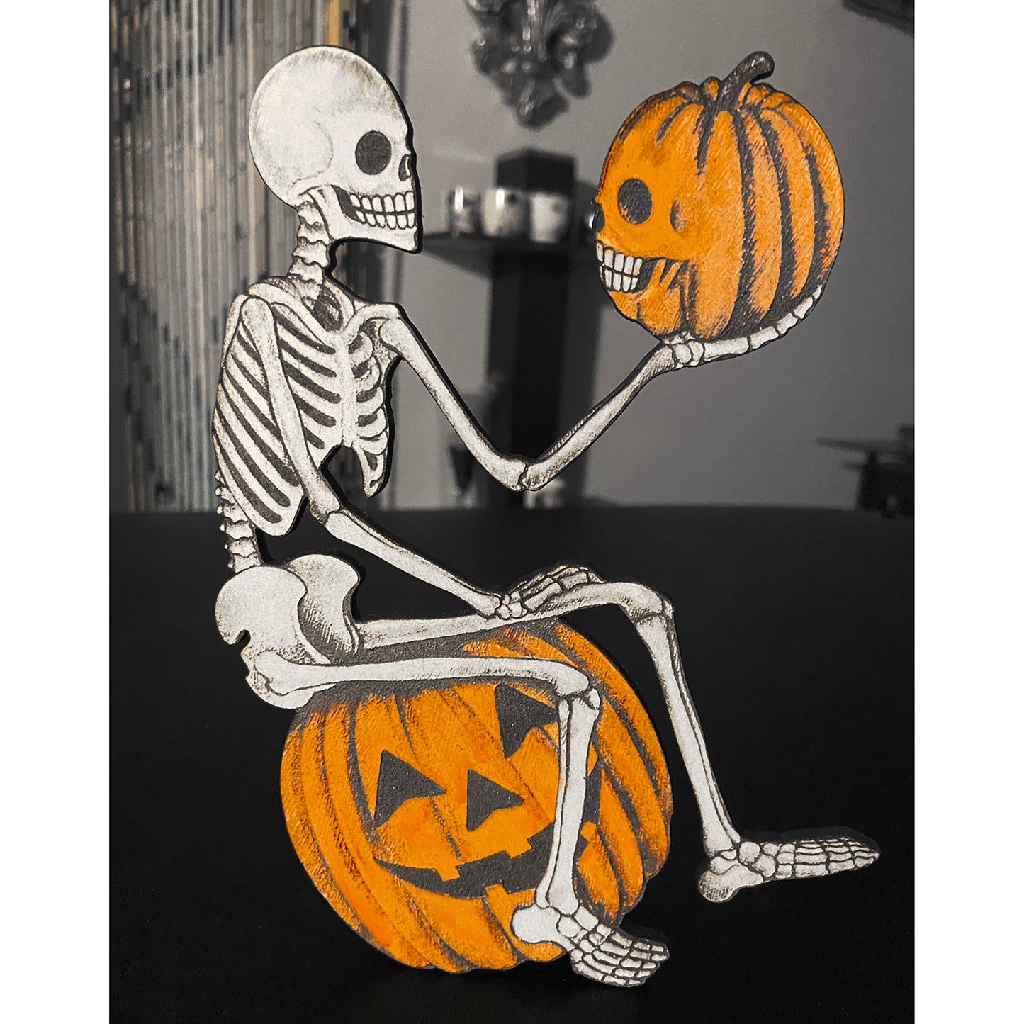 Pumpkin Skull Standup Art - Glowforge