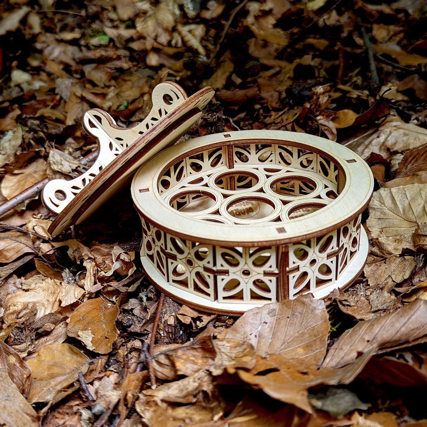 Round Candy Box with Written Wishes Holder - Glowforge