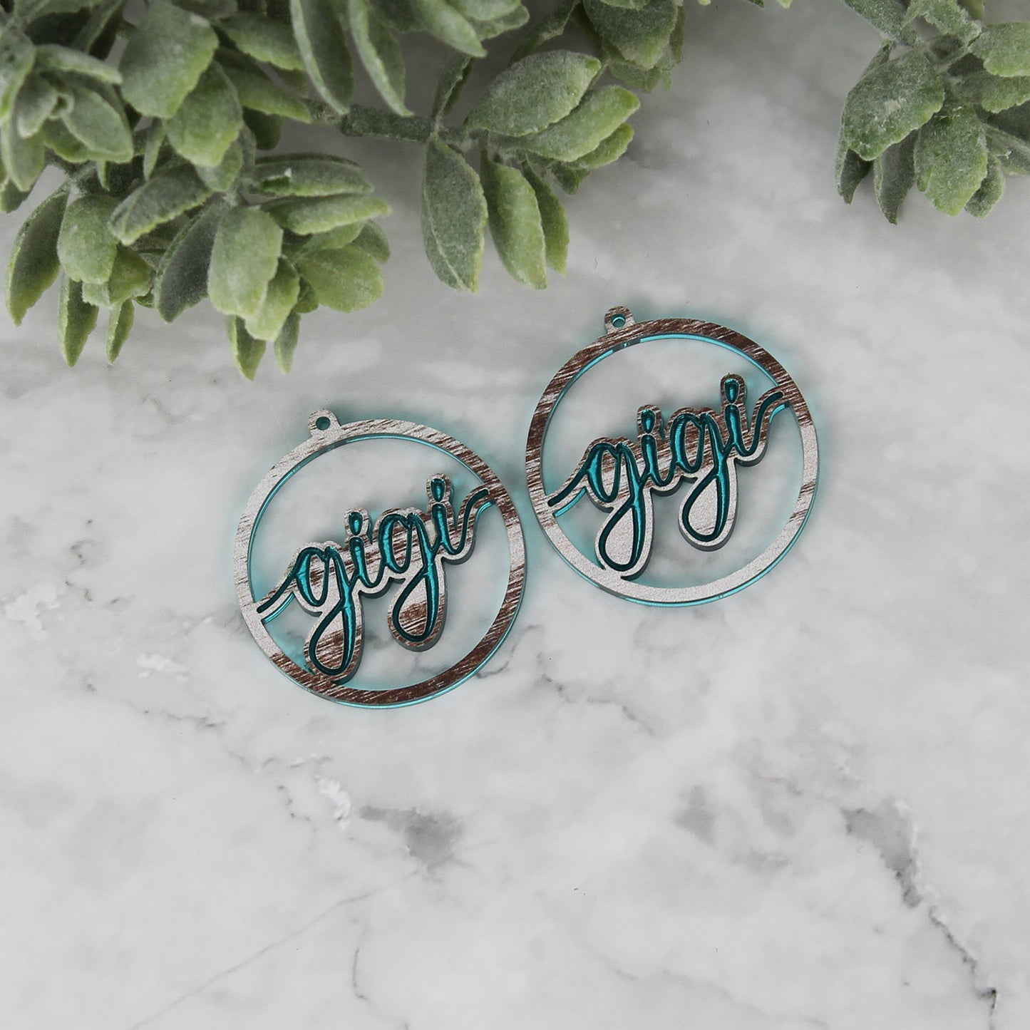 Round Gigi Earrings - Mother's Day Earrings - Glowforge