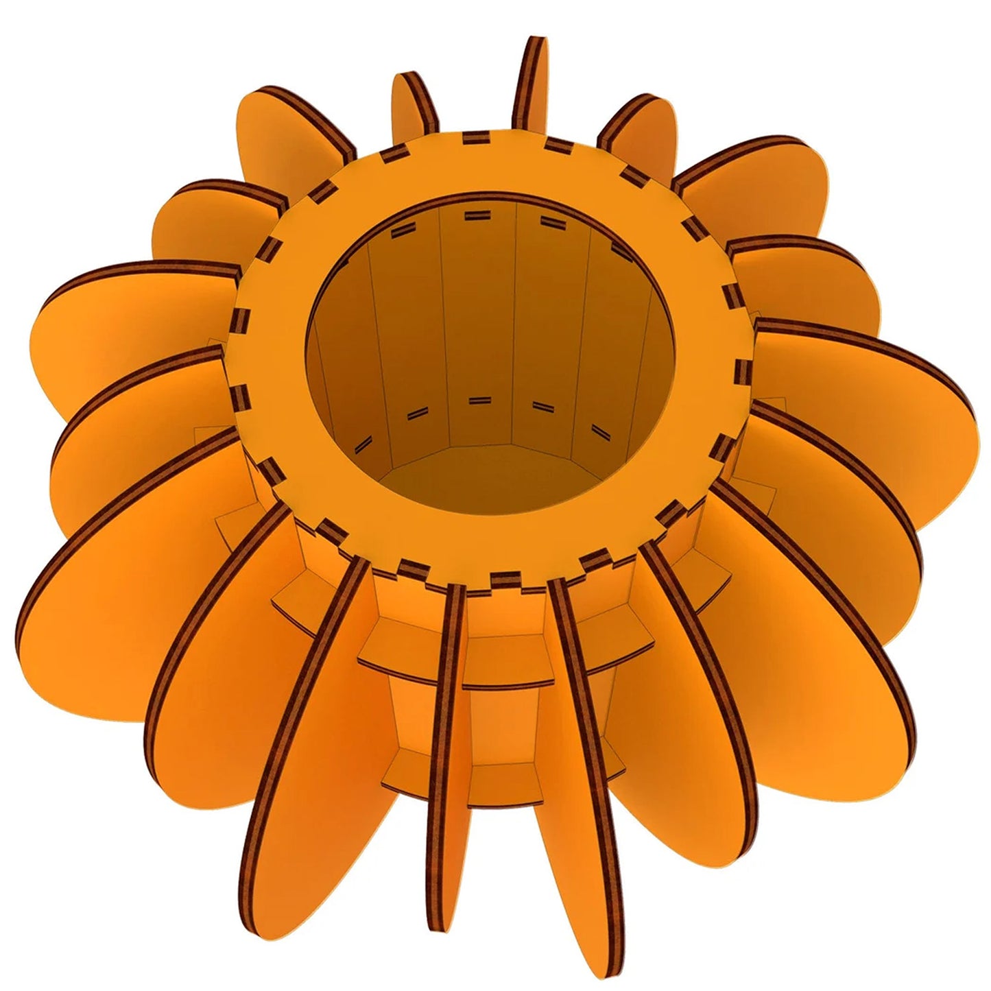 Round Pumpkin Box - Halloween Candy Storage - Glowforge