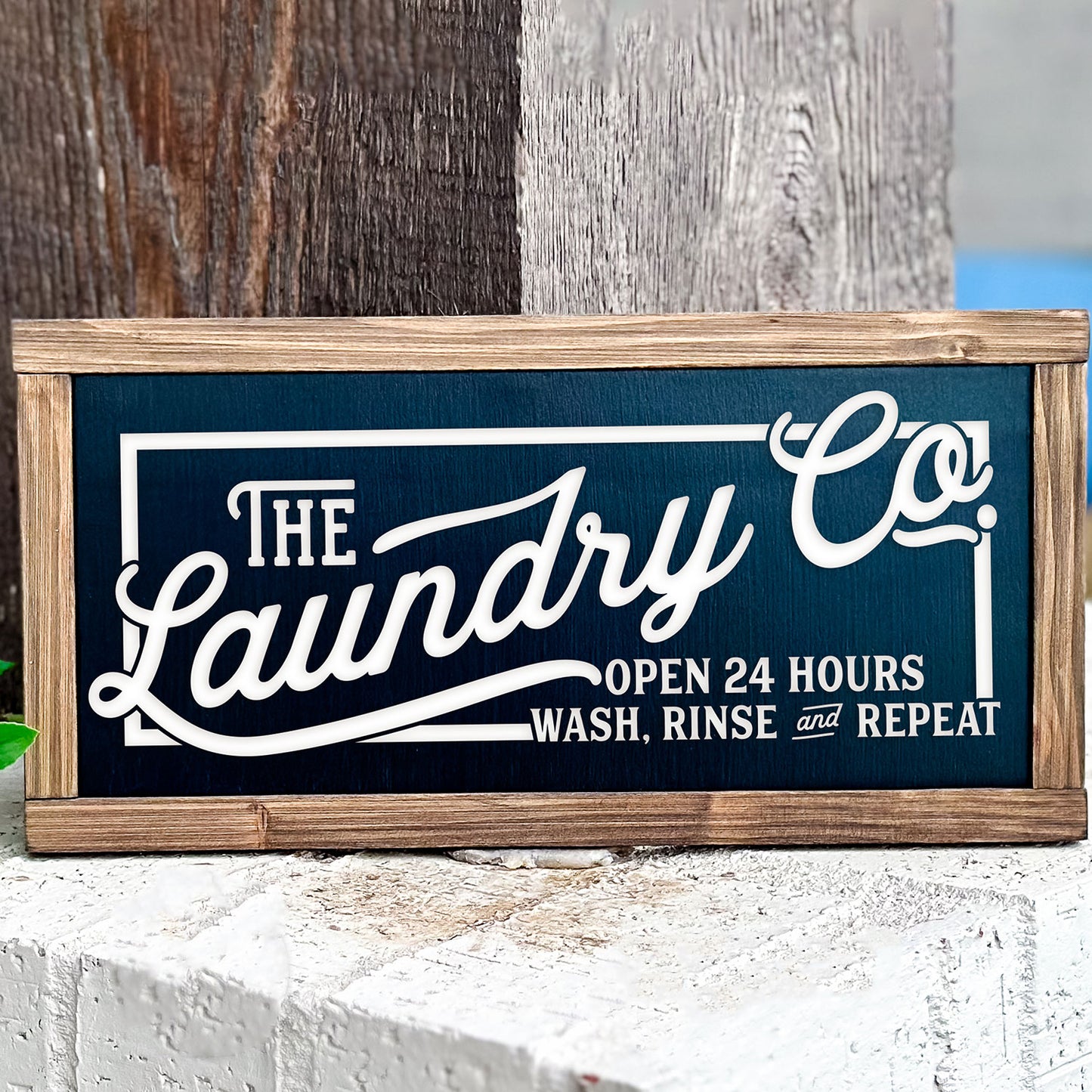 Rustic Laundry Room Sign - Glowforge