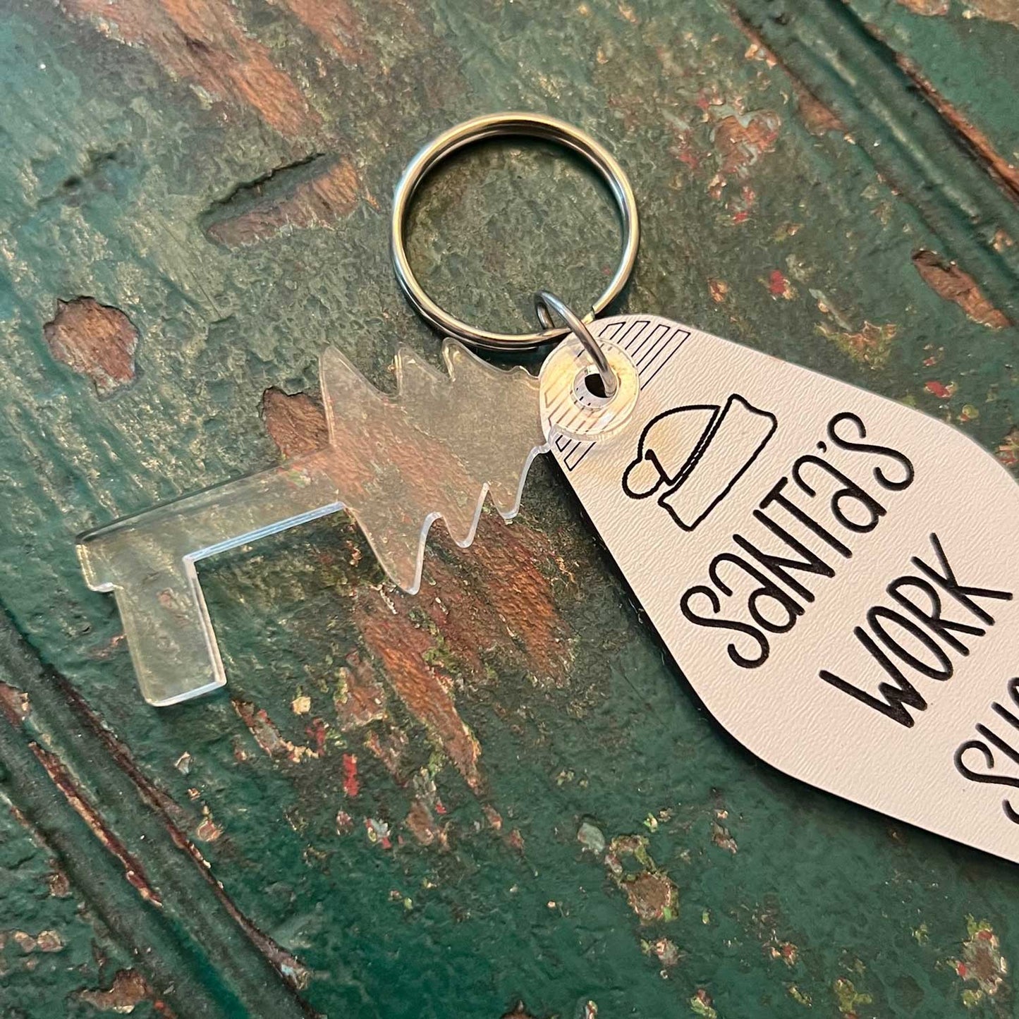 Santa's Work Shop Keychain - Glowforge