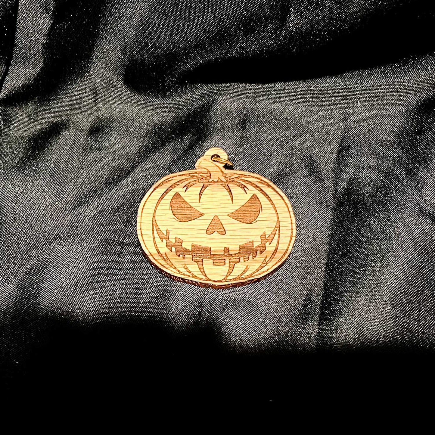 Scary Jack-O-Lantern Necklace Pendant