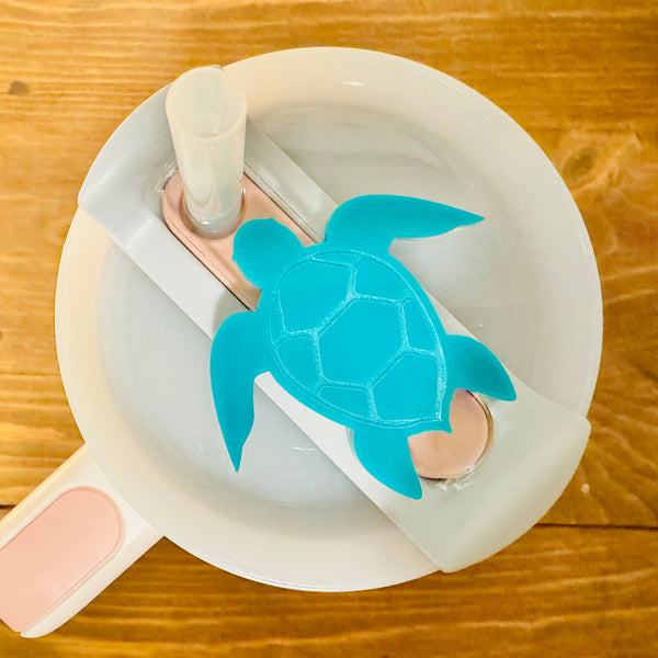 Sea Turtle Lid Topper Compatible with 30oz Stanley Tumblers – Glowforge Shop
