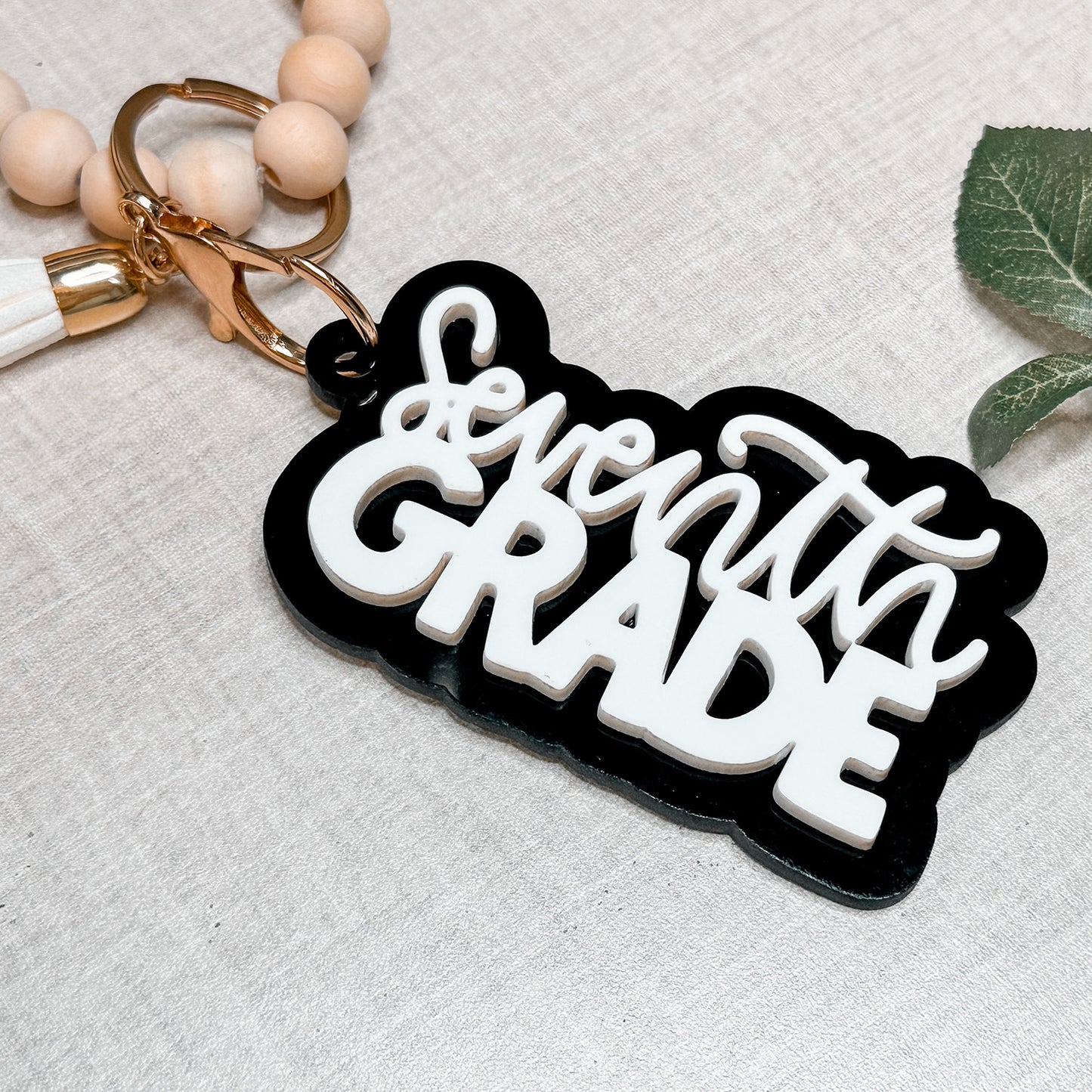 Seventh Grade Layered Keychain or Bag Tag - Glowforge