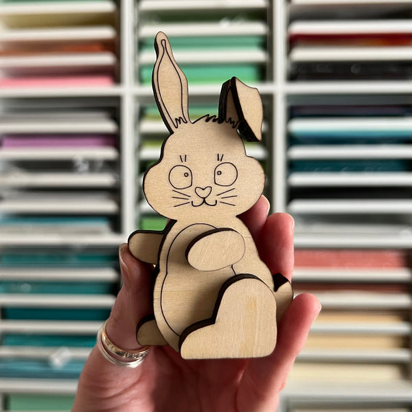 Small Bunny Springtime Desk Sitter – Glowforge Shop