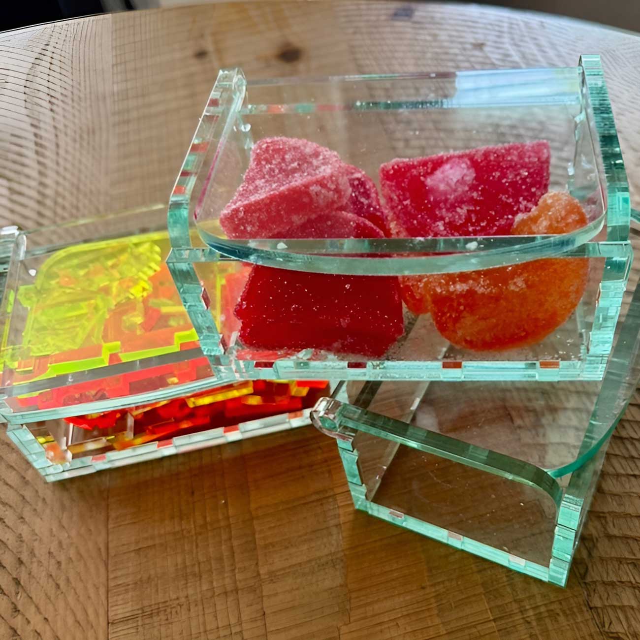 Small, Snap Fit Acrylic Box with Lid - Glowforge