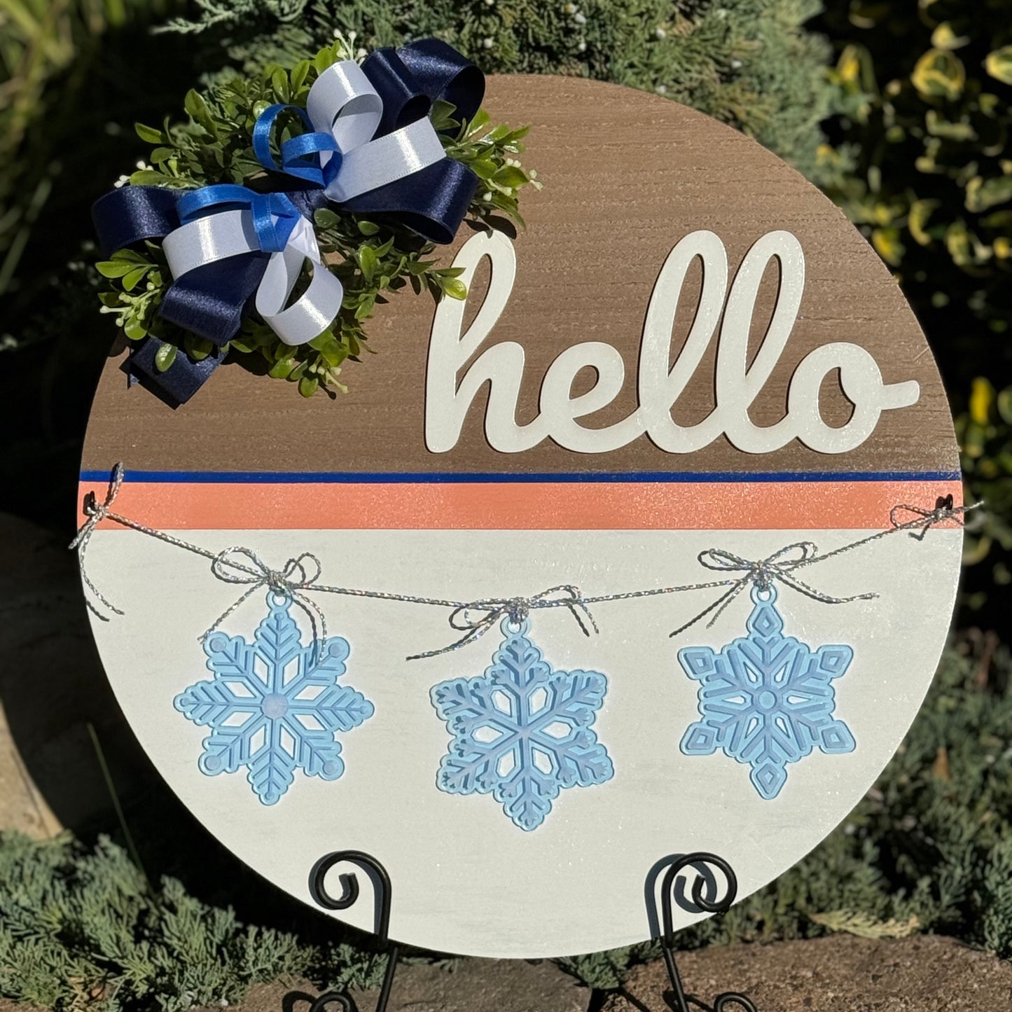Snowflake Garland or Wreath Swag (Set of 3)