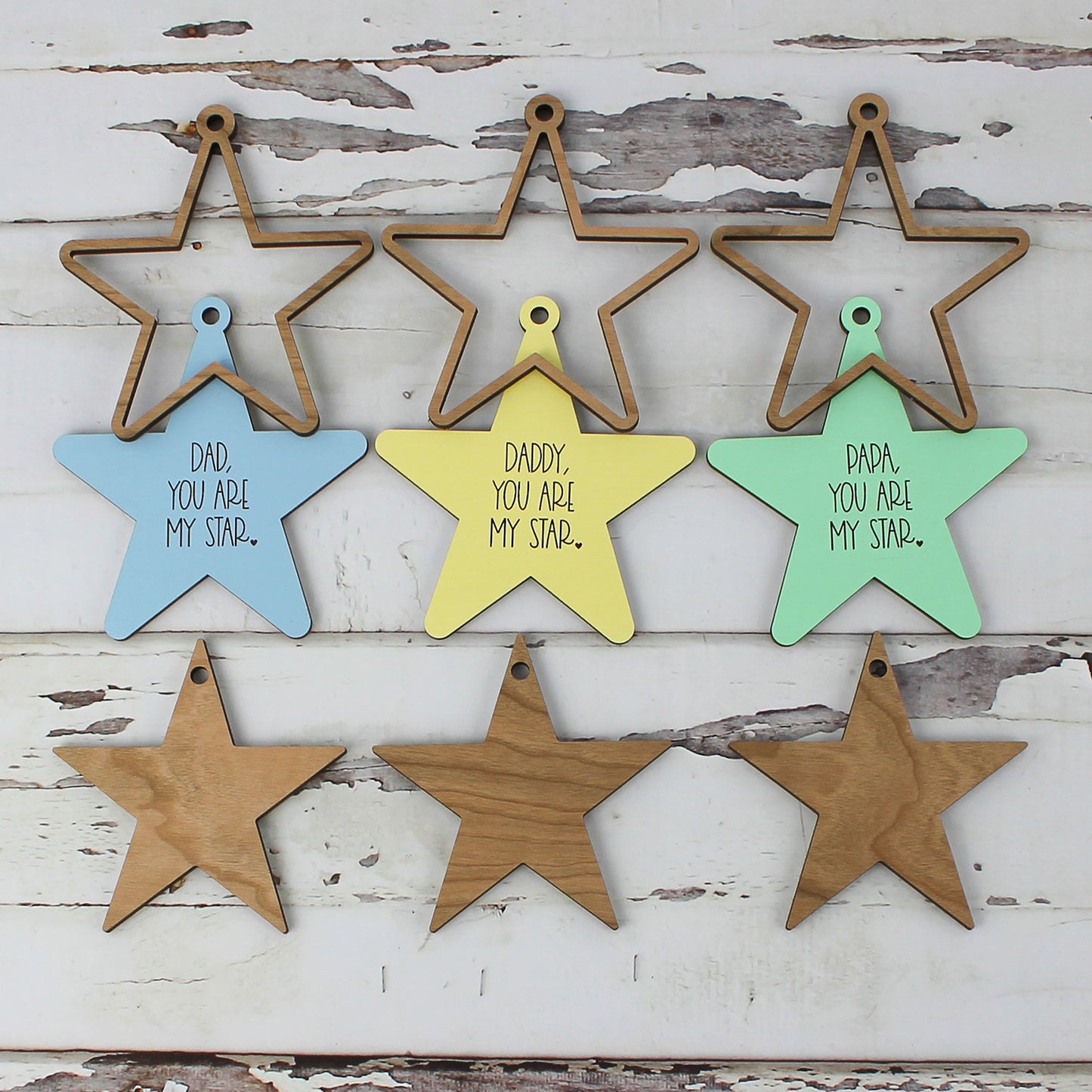 Star-Shaped Gift Tag for Dad - Father's Day Gift Tag - You Are My Star (Set of 3)