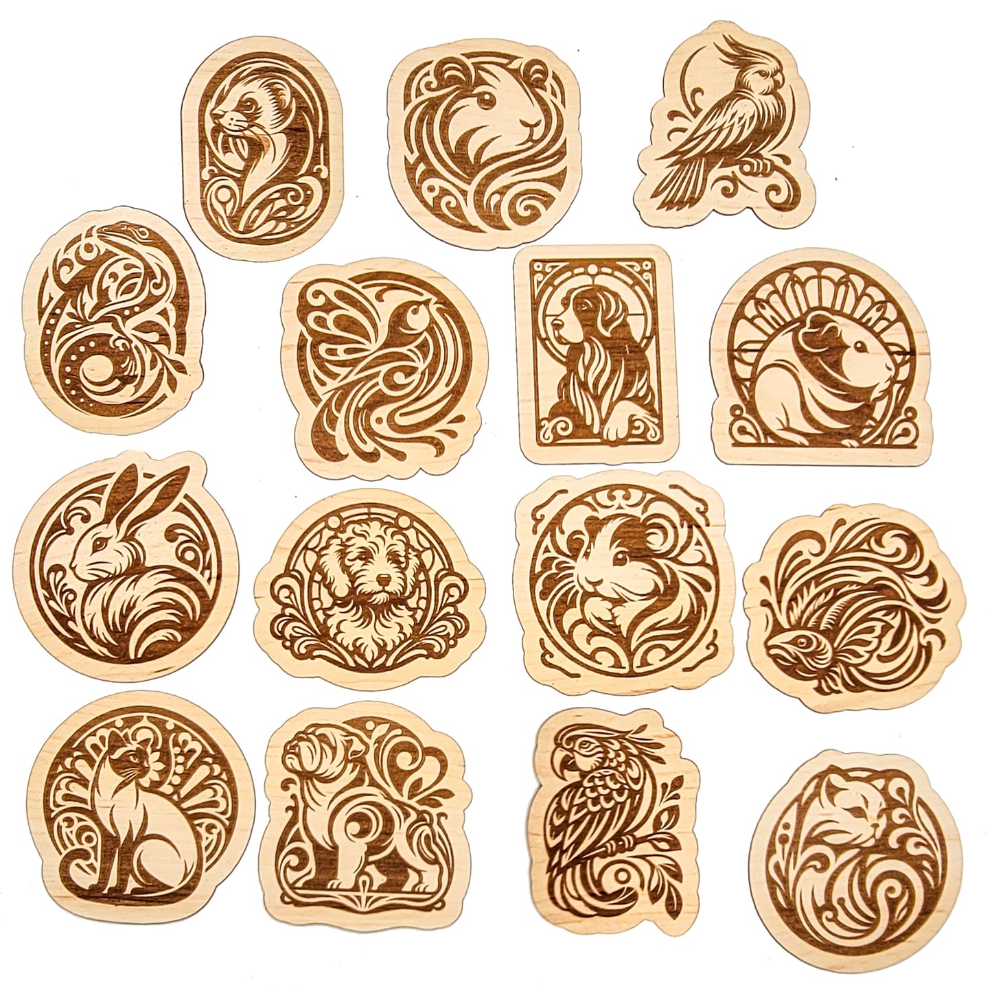 Art Nouveau Animal Stickers