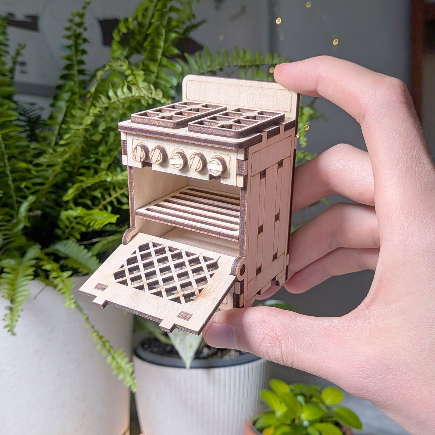 Stove Doll Furniture - Kitchen Miniature Project for Dollhouses - Glowforge