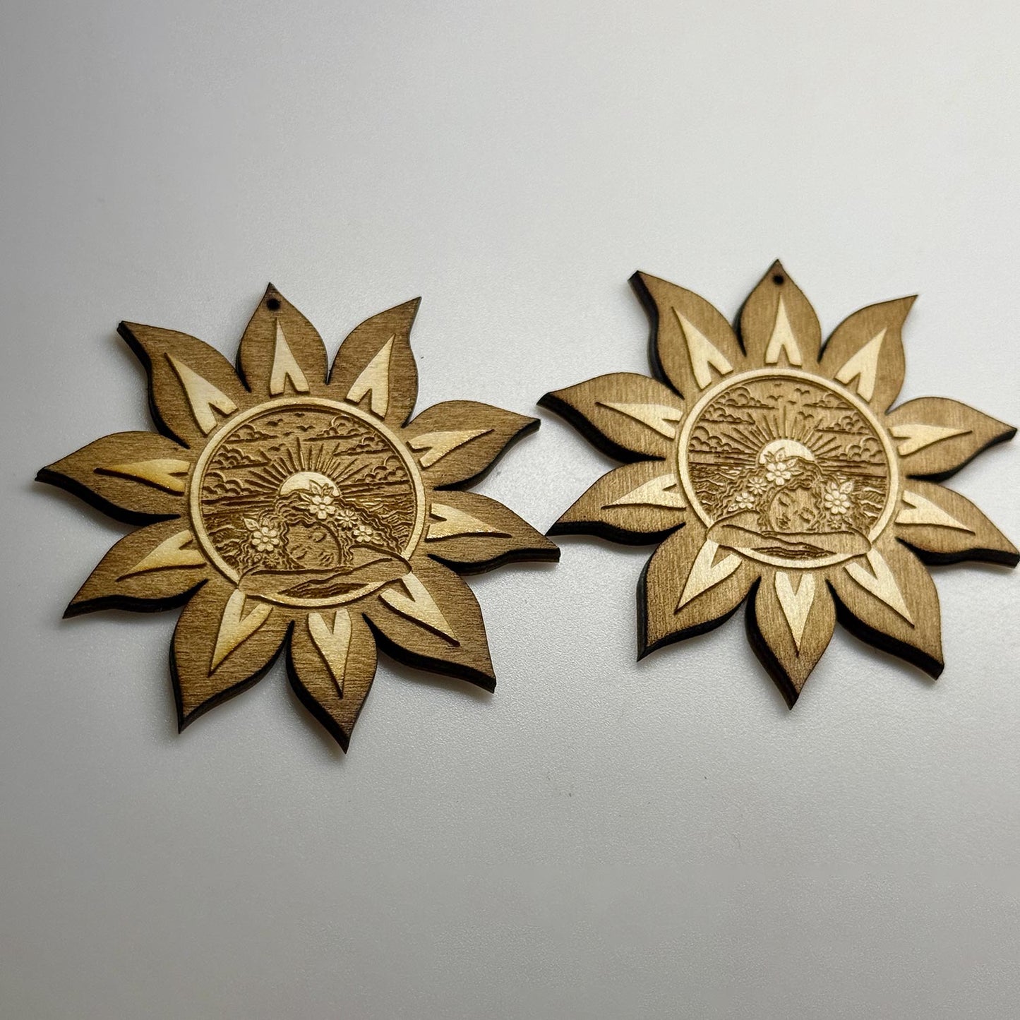 Sunflower Dream Earrings - Glowforge