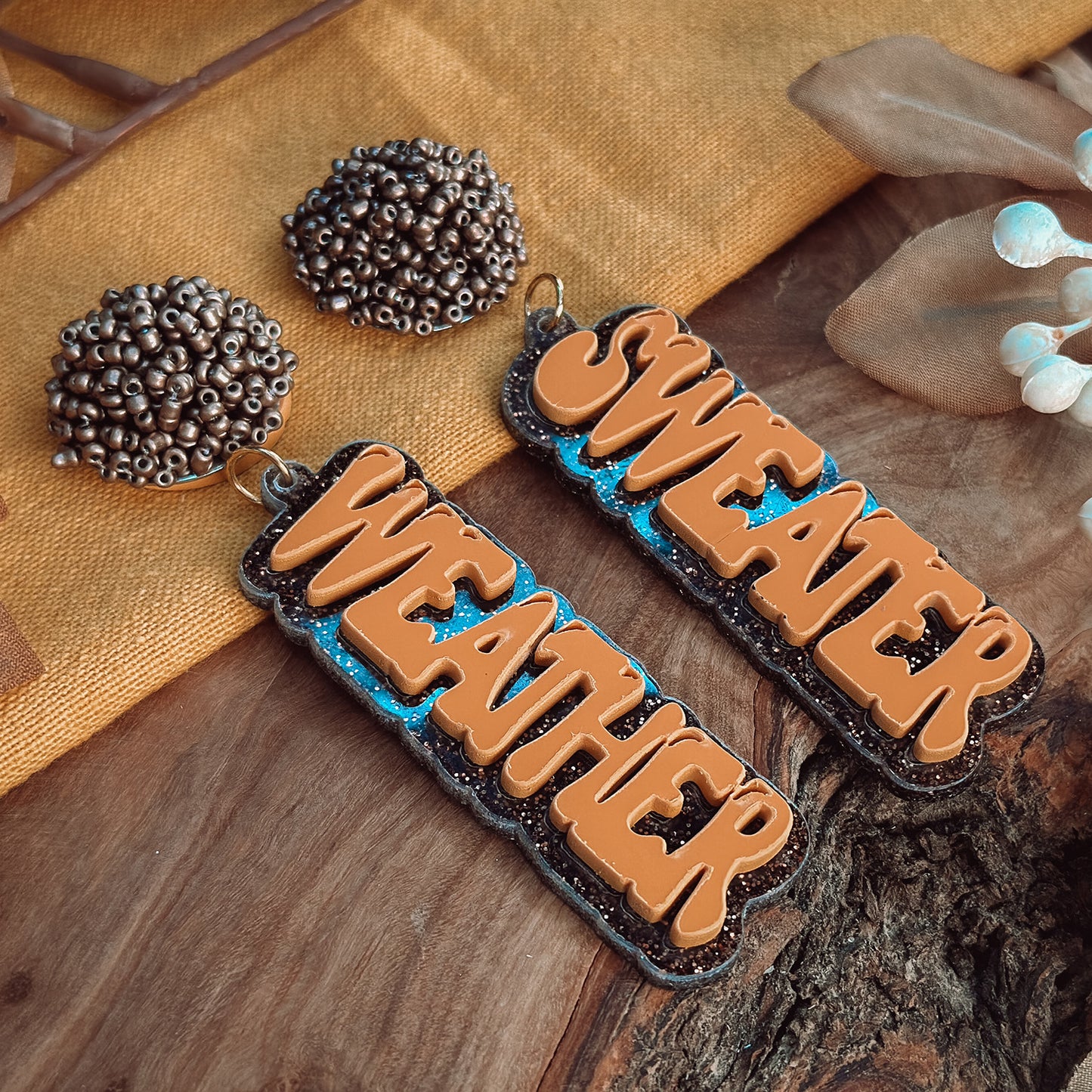 Sweater Weather Layered Earrings - Glowforge