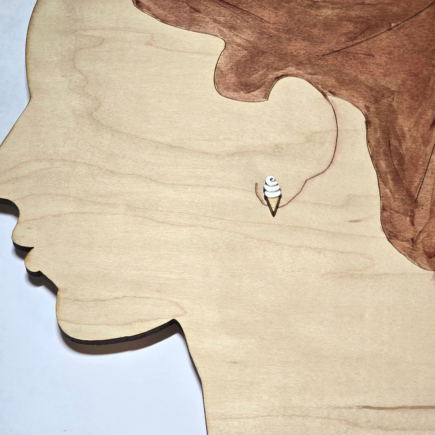 Sweet Soft-Serve Ice Cream Cones Pendant and Earrings Set - Glowforge