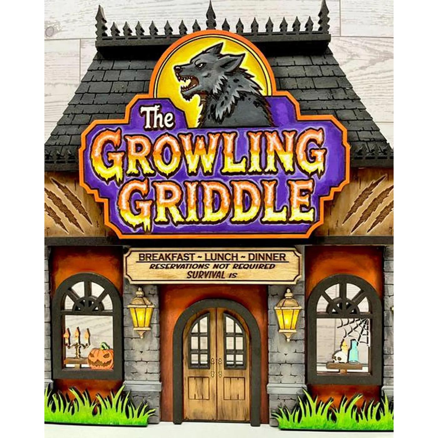The Growling Griddle Haunted Halloween Restaurant - Glowforge