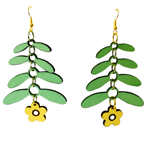 Yarn Bloom Dangle Earrings main image 0