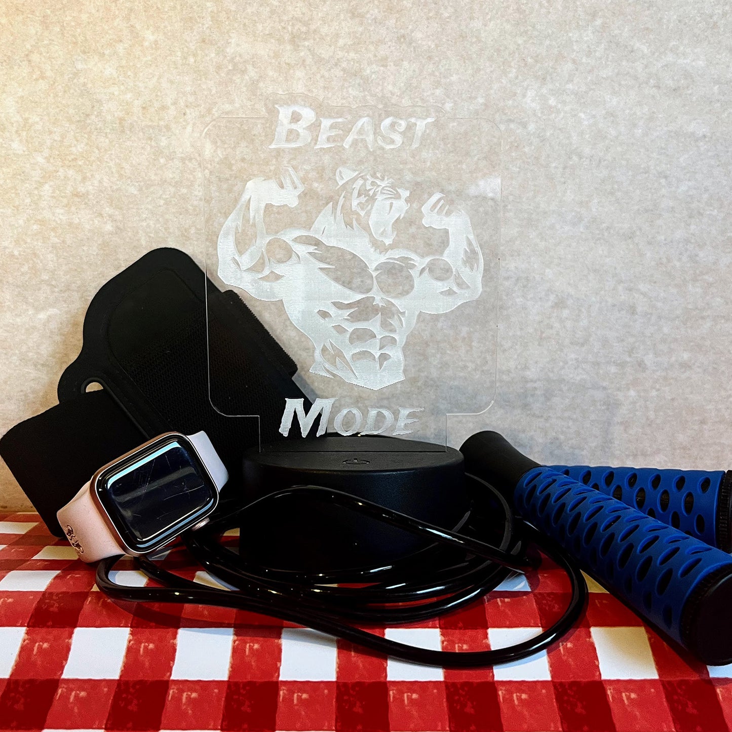 Tiger Beast Mode LED Nightlight Insert - Glowforge