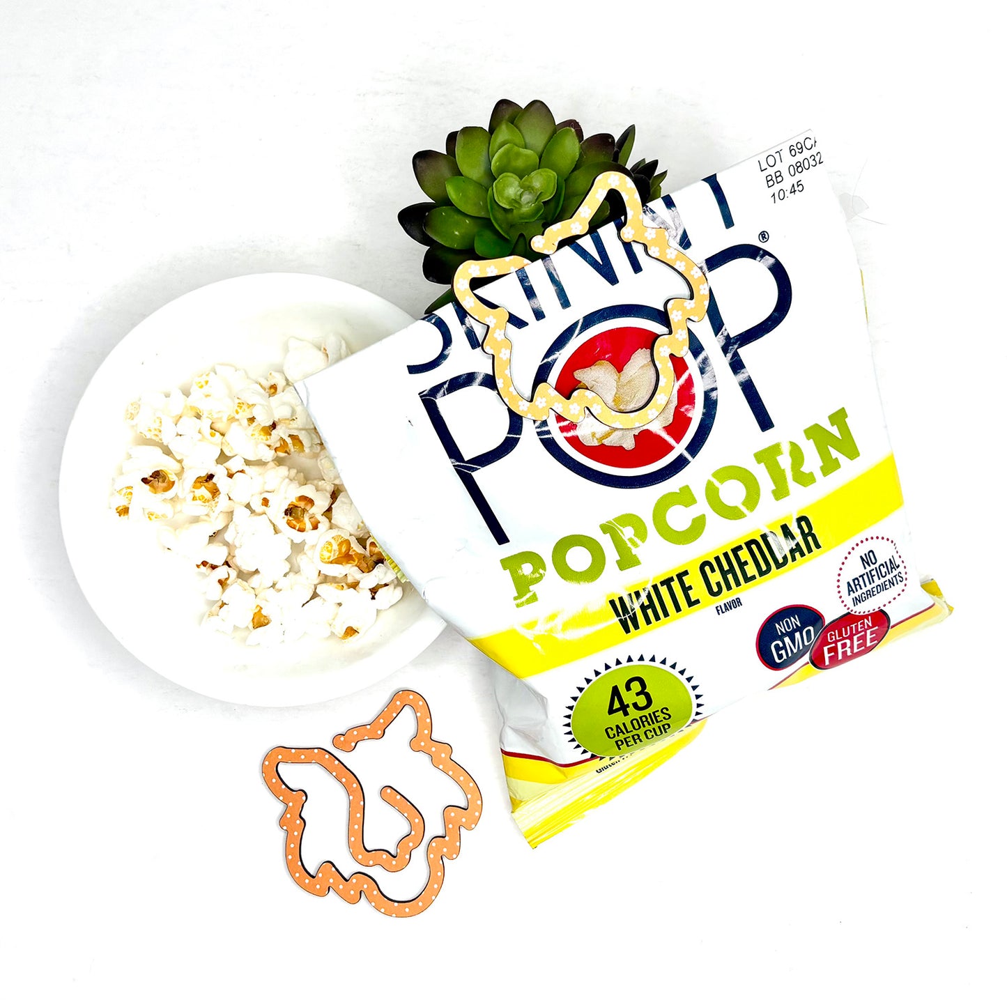 Tiger Shaped Bookmark with Card Backer - Paperclip - Snack Bag Closure - Glowforge