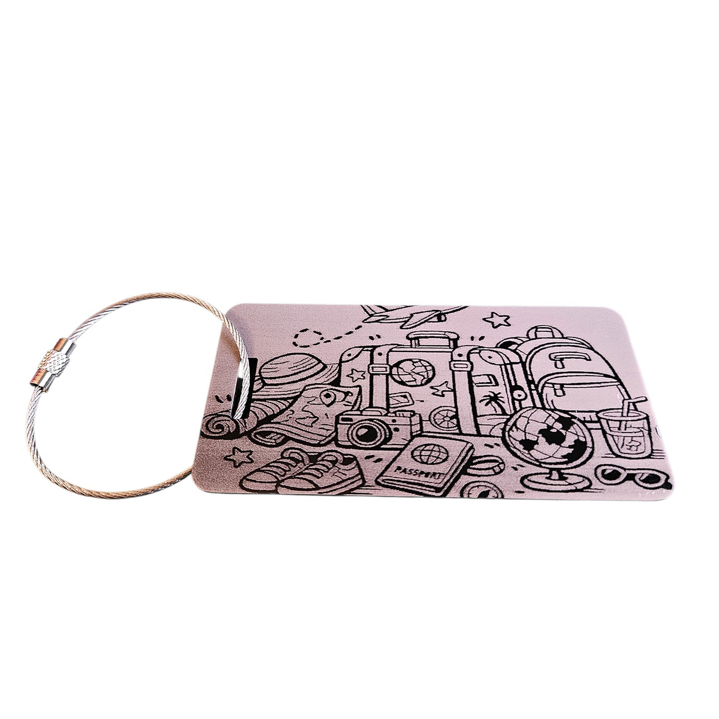 Travel Themed Luggage Tag (Set of 2) - Glowforge